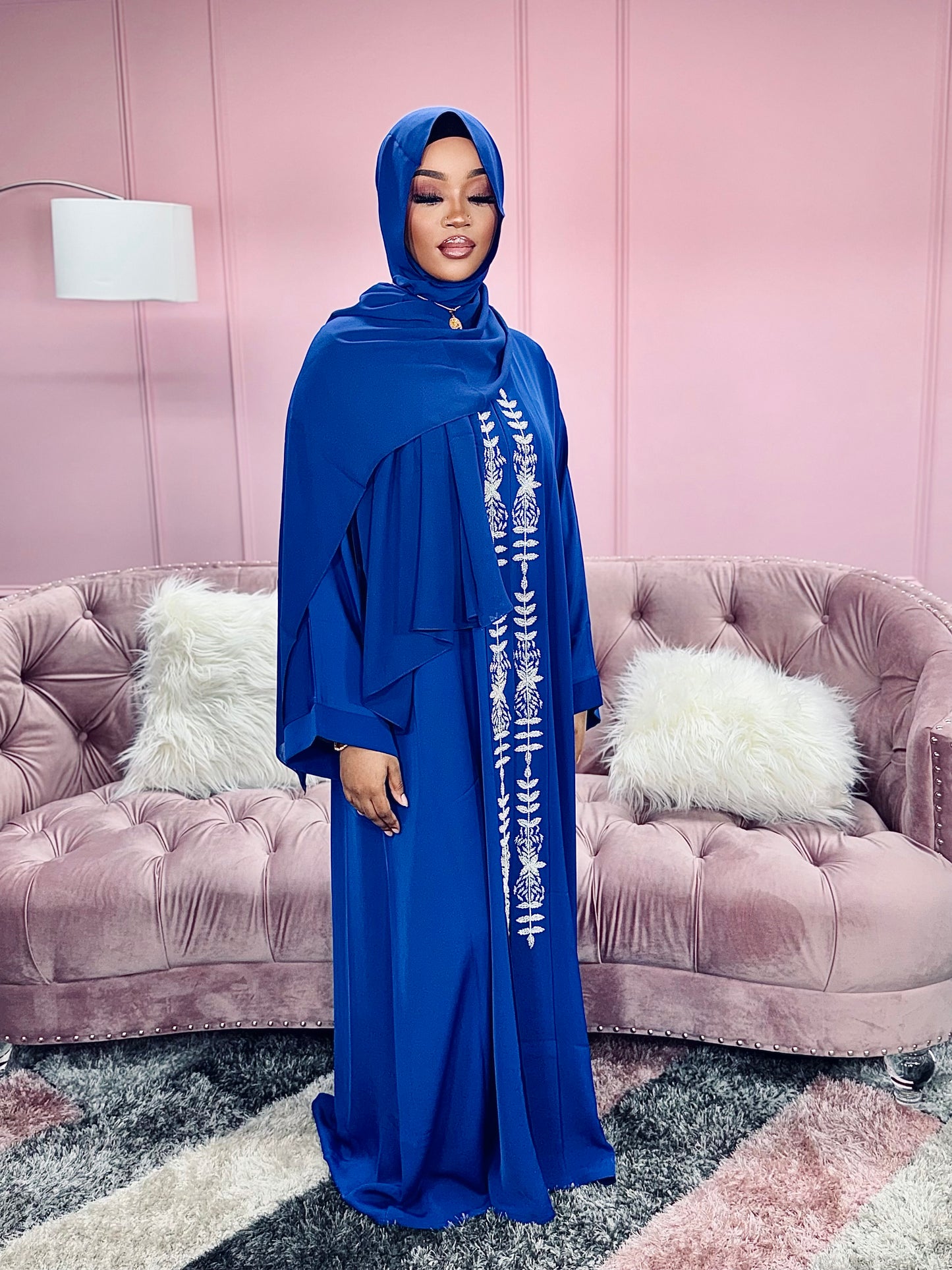 Royal Blue Abaya